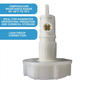 Din61 S60x6 (2 inch) Integrated Tap - White by DNA PACKAGING LTD