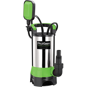 Submersible Water Pump 1100W with Optional Hose - Green by Pro-Kleen