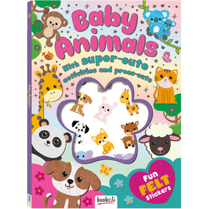 Puffy Sticker Baby Animals Activity Book - Multicolour