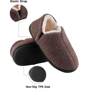 Anti-Slip Fluffy Cotton Warm Slippers by komore