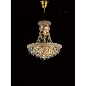 Alexandra Ceiling Pendant Chandelier 9 Light French Gold, Crystal - Gold