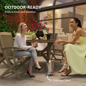 Outsunny Stainless Steel Smokeless Fire Pit 842-388 by Outsunny