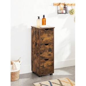 Bathroom Storage Cabinet with 3 Drawers - Bronze by VASAGLE