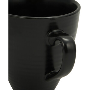 Nera Ribbed Mug - Black