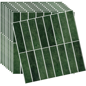 Livingandhome Set of 10 Self-Adhesive Wall Tile Stickers by Livingandhome