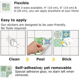 Walplus Wall Tiles Stickers by WALPLUS