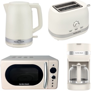 Ella Cream Kitchen Bundle with Coffee - Cream by Hamilton Beach