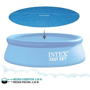 Solar Pool Cover for Paddling Swimming Pools 206cm Diameter - Blue by Intex