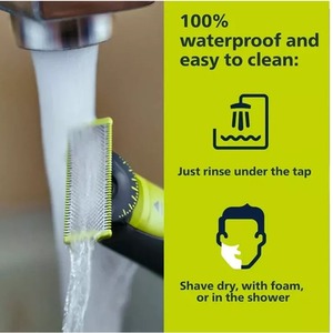 Philips Norelco Oneblade 360 Face Hybrid Electric Trimmer - Black by Philips