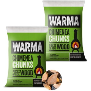 2 Pack Chimenea Chunks - Brown by Warma