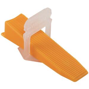 LASHXL Tile Levelling Clips Wedges - Orange / 150 by Vitrex