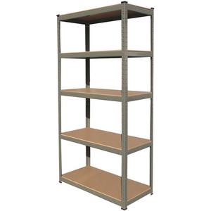 Hilka 5 Tier Boltless Shelving - 175 KG - Grey / 46cm by Hilka