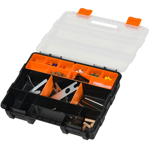 DURHAND DURHAND Set of 4 Plastic DIY Tool Storage Boxes - Orange and Black by DURHAND