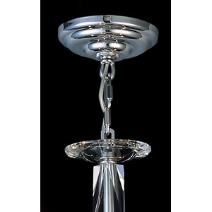 Zinta Ceiling Pendant Chandelier 4 Light Polished Chrome, Crystal - Polished Chrome
