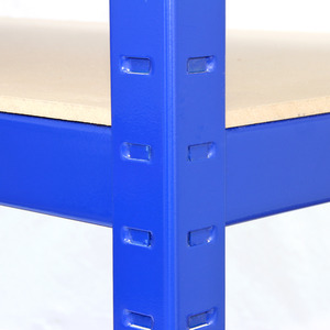 Monster Racking T-Rax Corner Shelving Unit and 4x 90cm Garage Storage Bays - Blue by Monster Racking