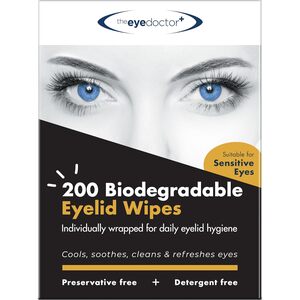 Eyelid Cleansing Wipes for Dry Eye Blepharitis and MGD - White / 200 by The Eye Doctor