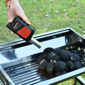 Efficient 2-Piece BBQ Electric Blower Set - Black