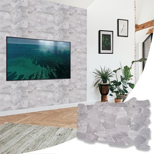 3D Wall Panels (96x48 cm) PVC Cladding Panel Wild Stone Effect by NOVECRAFTO