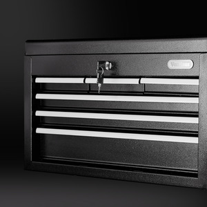 Topchest Tool Box with Two Carry Handles - Black by VonHaus