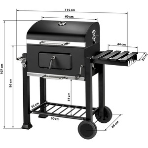 BBQ Florian - Black by tectake