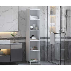 JOSEPH Slim Bathroom Cabinet, White - White by EVUHOME