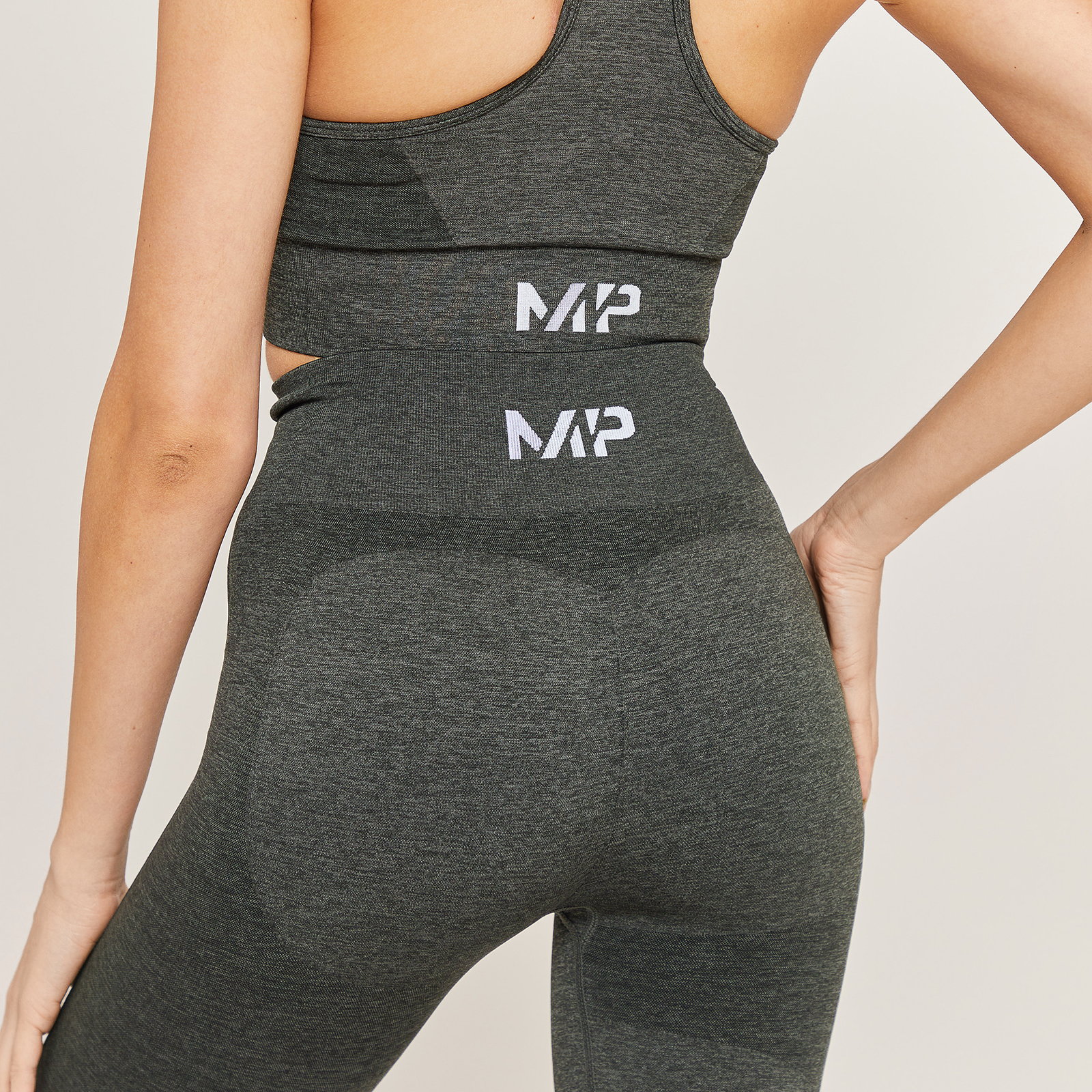 Myprotein MP Women's Curve High Waisted 3/4 Leggings - Grey Marl