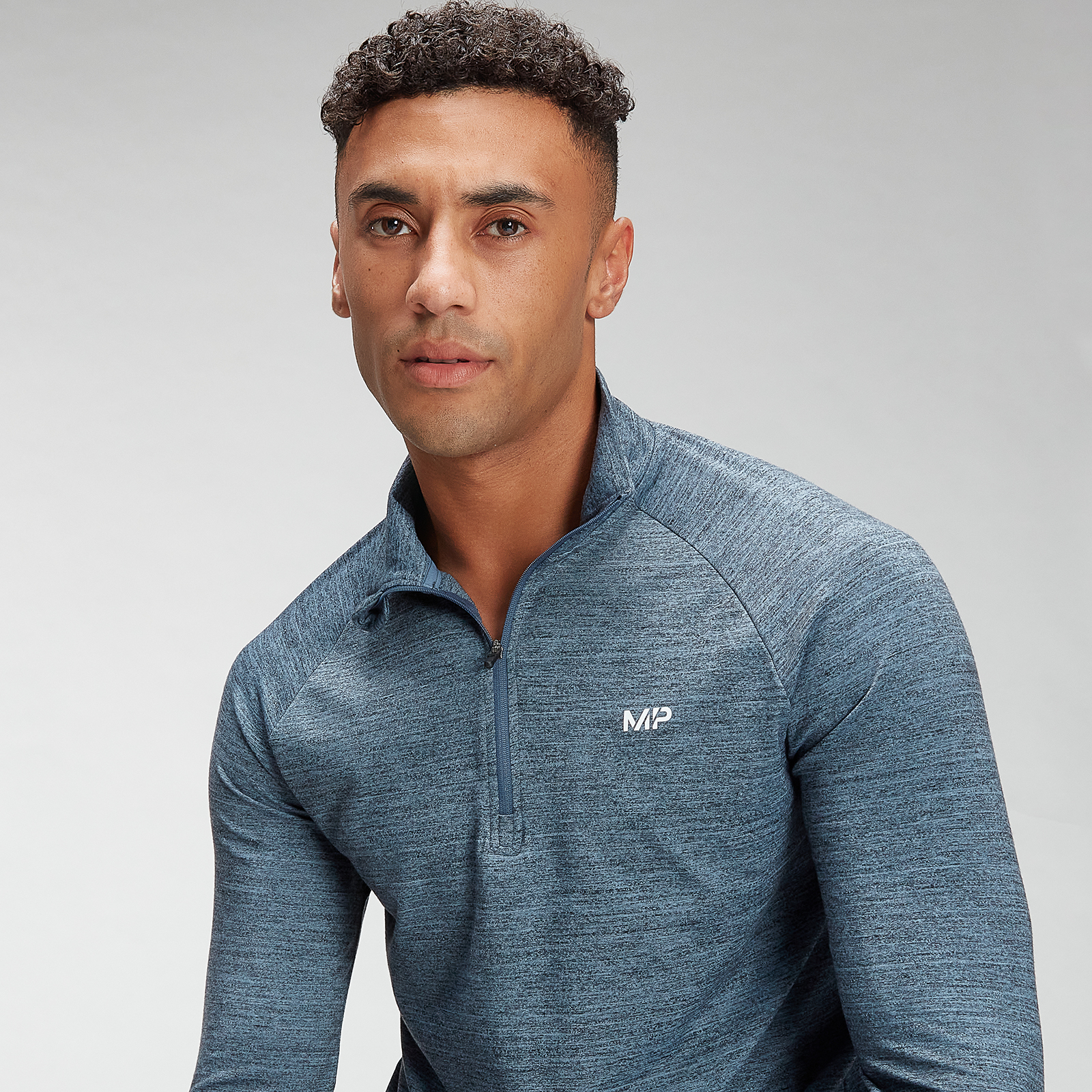 Myprotein MP Men's Performance 1/4 Zip Top - Navy Marl