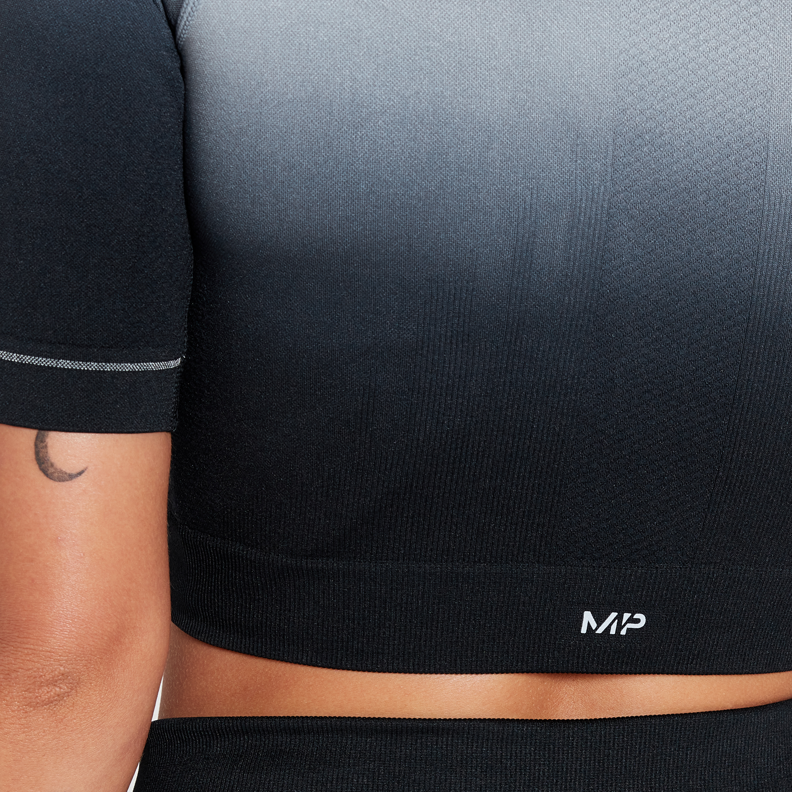 Myprotein MP Women's Velocity Ultra Seamless Crop Top - Stone Blue