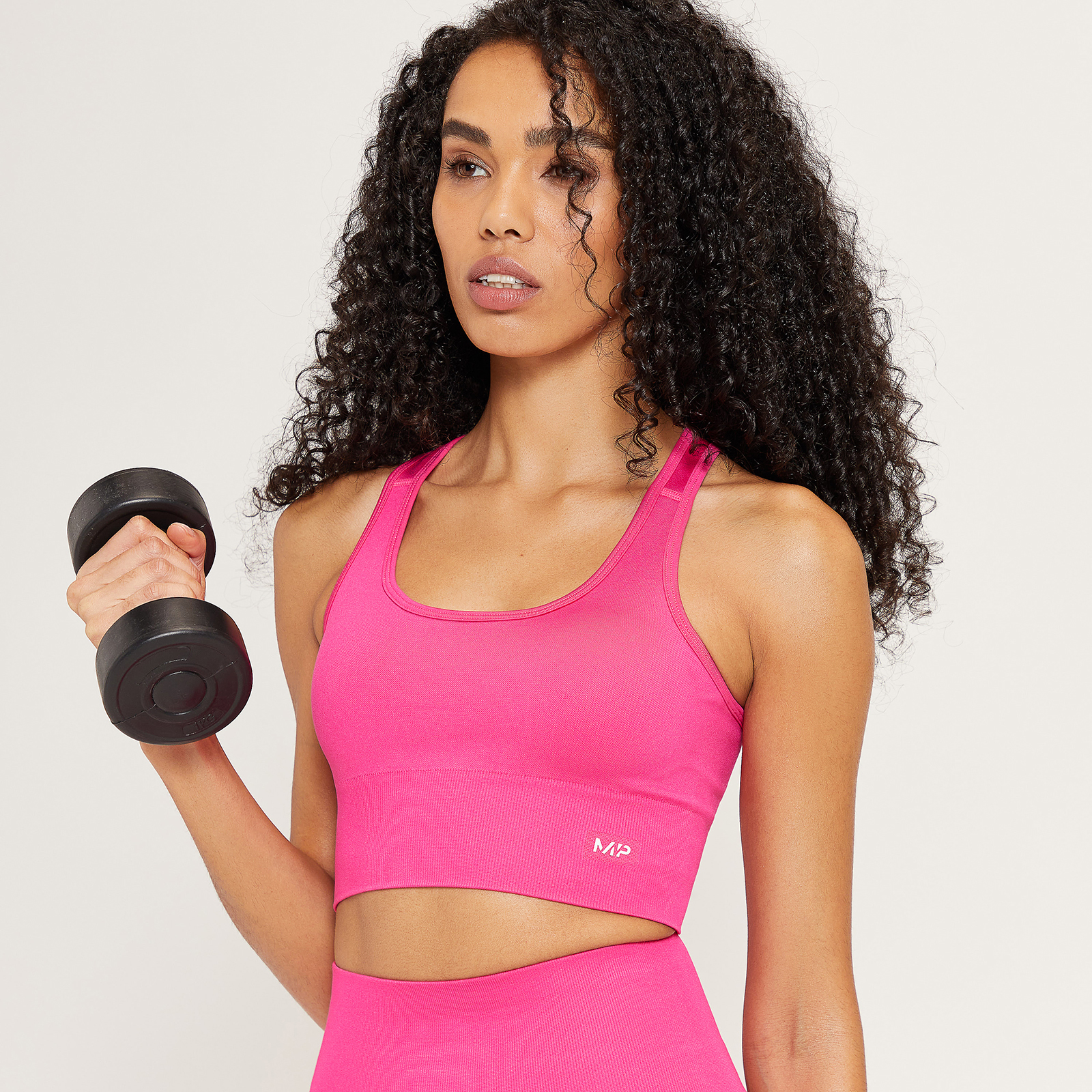 Myprotein MP Women's Shape Seamless Cross Strap Sports Bra - Black