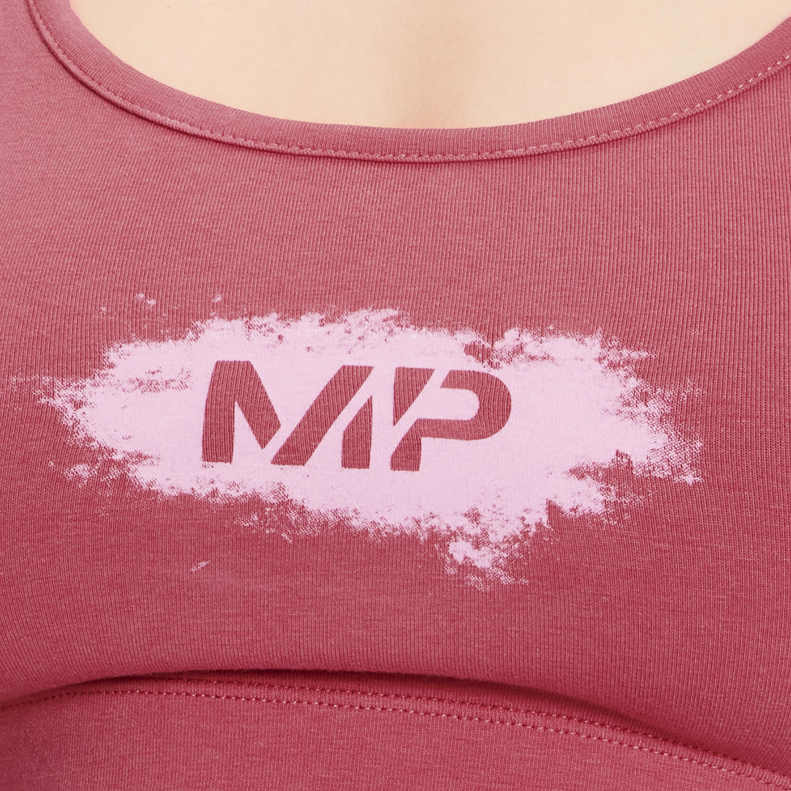 Myprotein MP Women's Chalk Graphic Sports Bra - Berry Pink