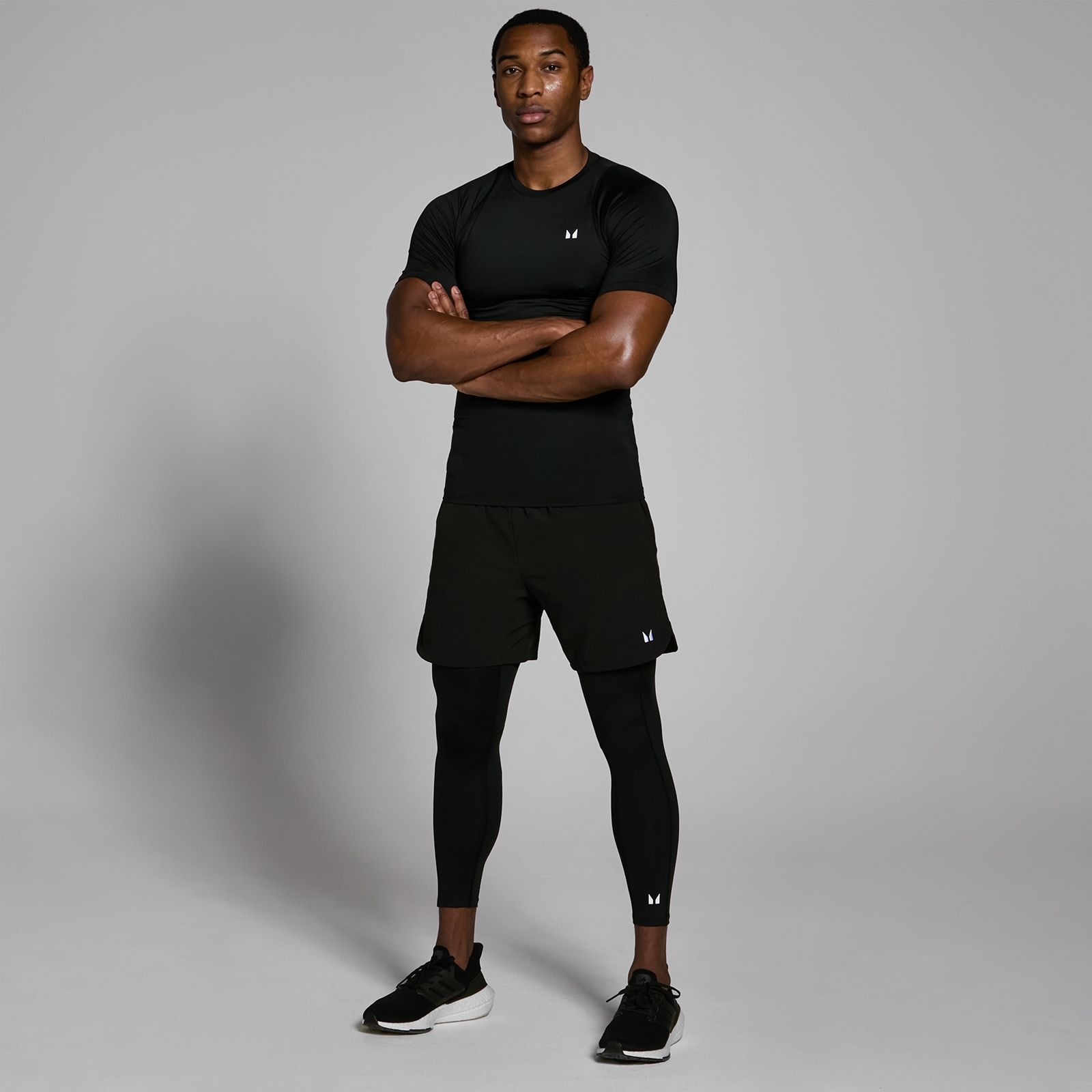 Myprotein MP Men's Training Base Layer 3/4 Leggings - Black