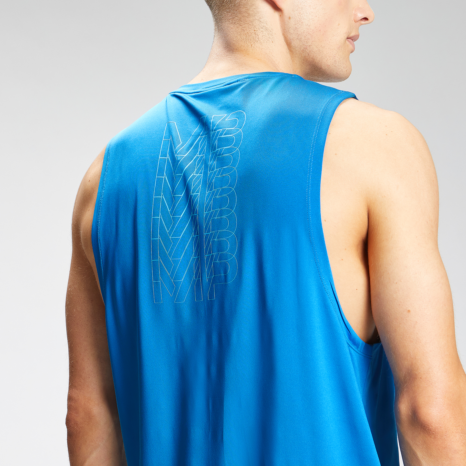 Myprotein MP Men's Repeat Graphic Training Tank Top - True Blue