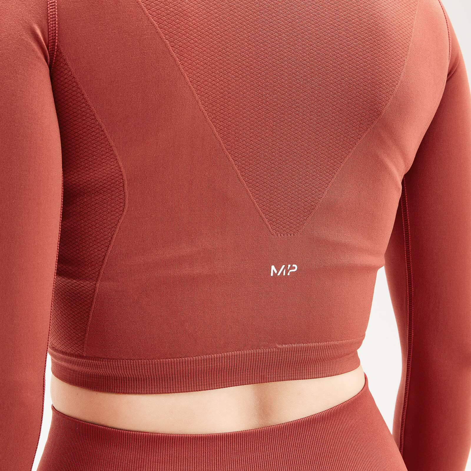 Myprotein MP Women's Shape Seamless Ultra Long Sleeve Crop Top - White