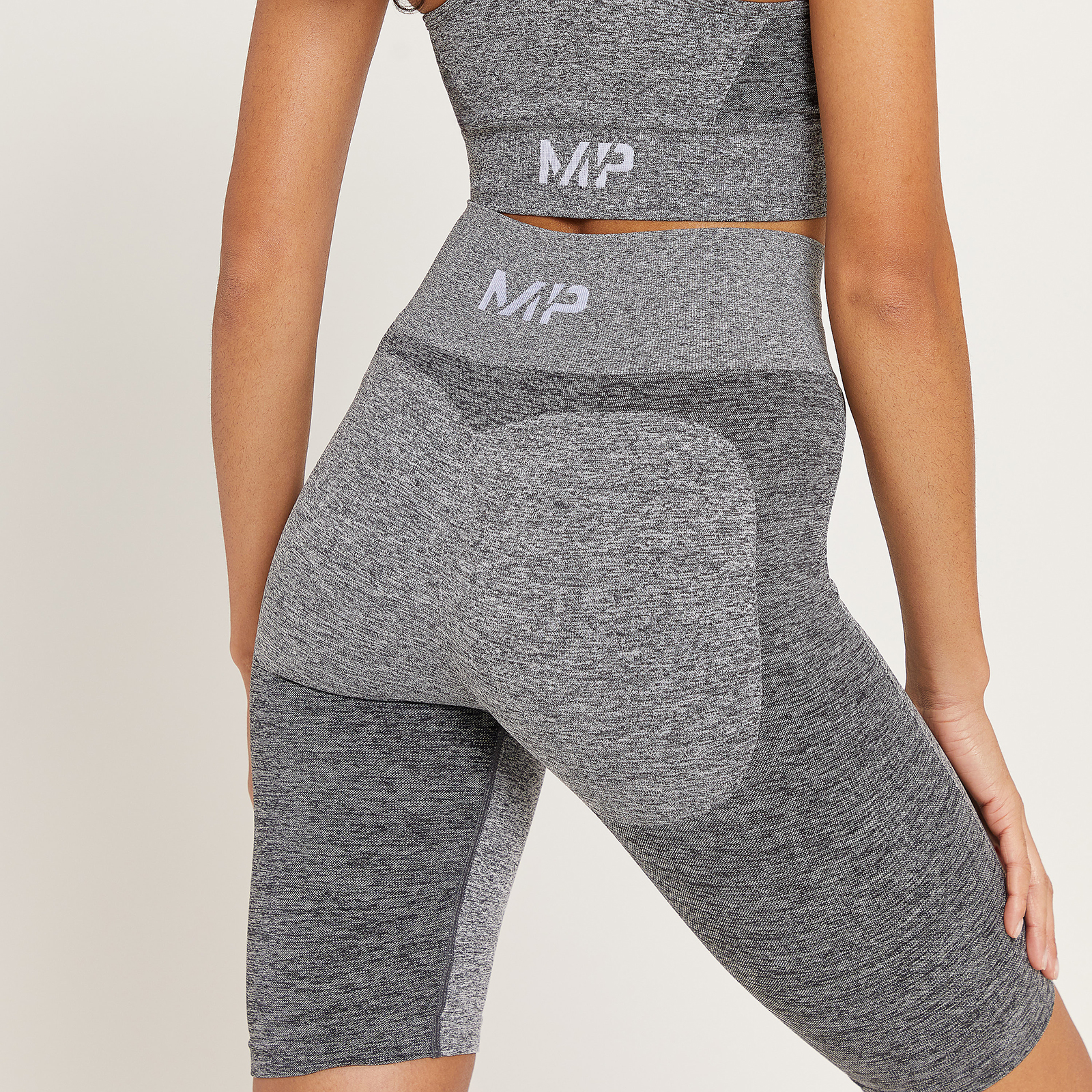 Myprotein MP Women's Curve High Waisted Cycling Shorts - Carbon Marl