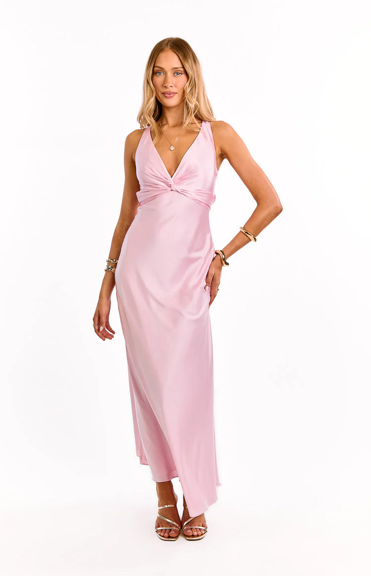 Oden Light Pink Formal Maxi Dress