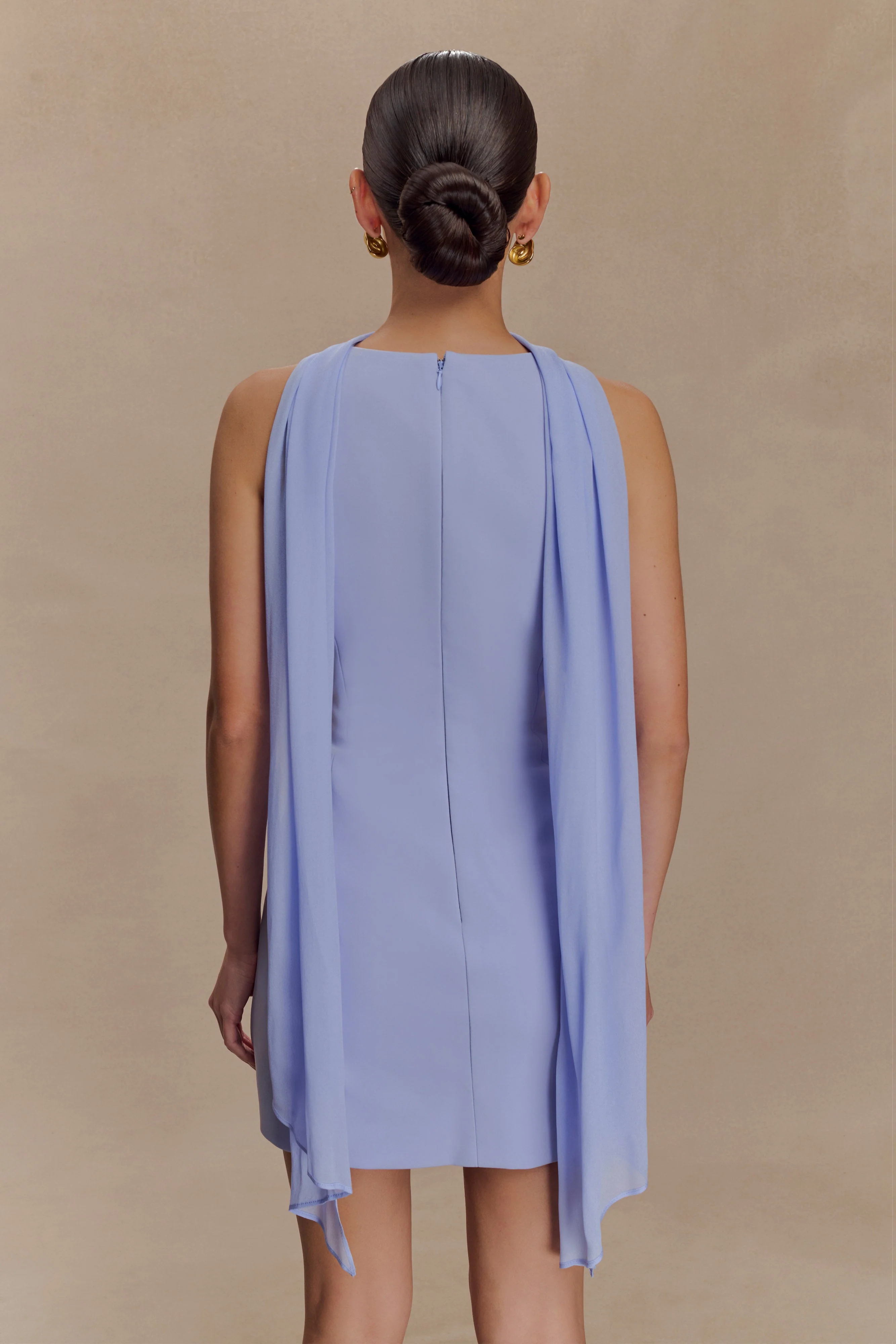 Skyler Suiting Embroidered Mini Dress - Lilac