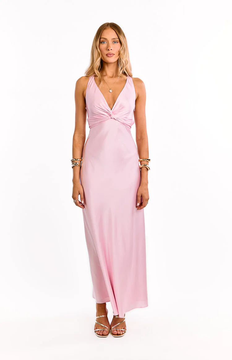 Oden Light Pink Formal Maxi Dress