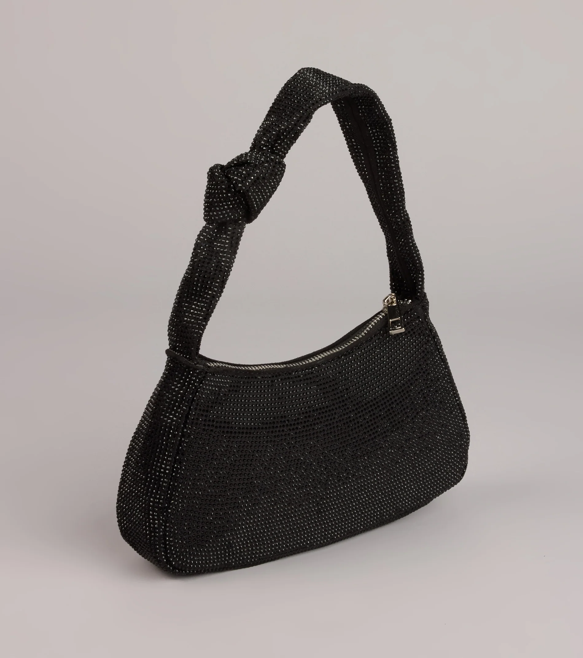 Glow Factor Rhinestone Shoulder Bag