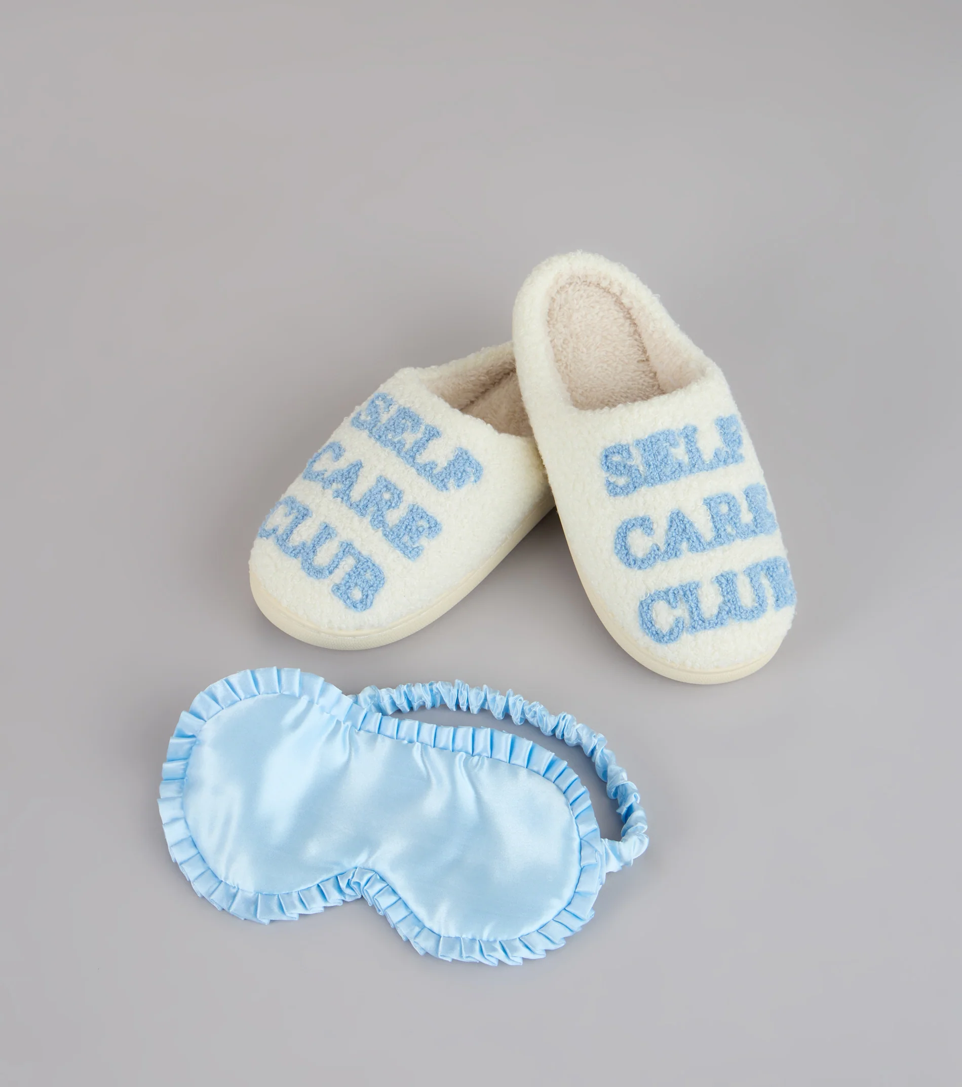 Self Care Club Sleep Mask And Slippers Set