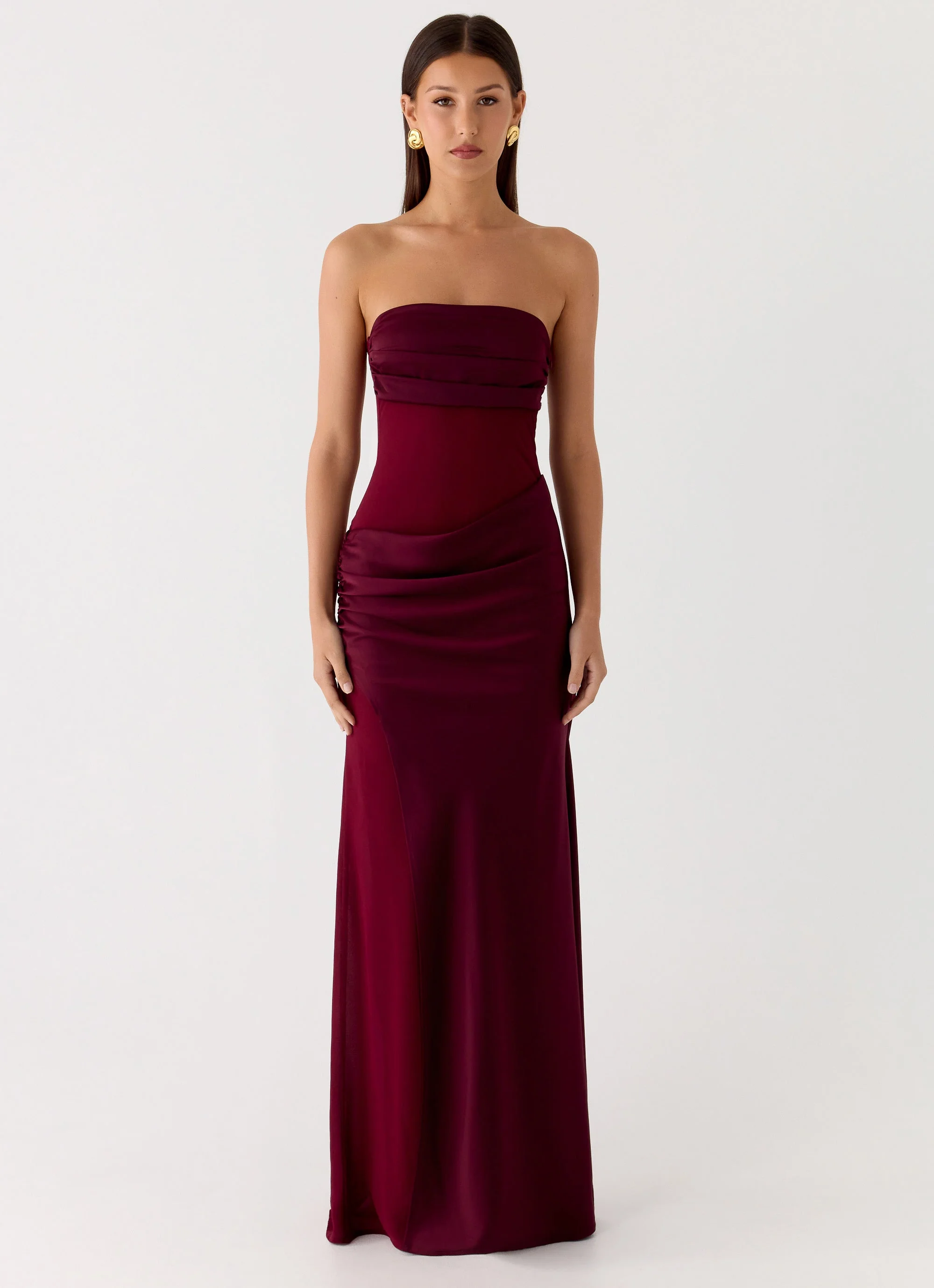 Champagne Skies Maxi Dress - Plum