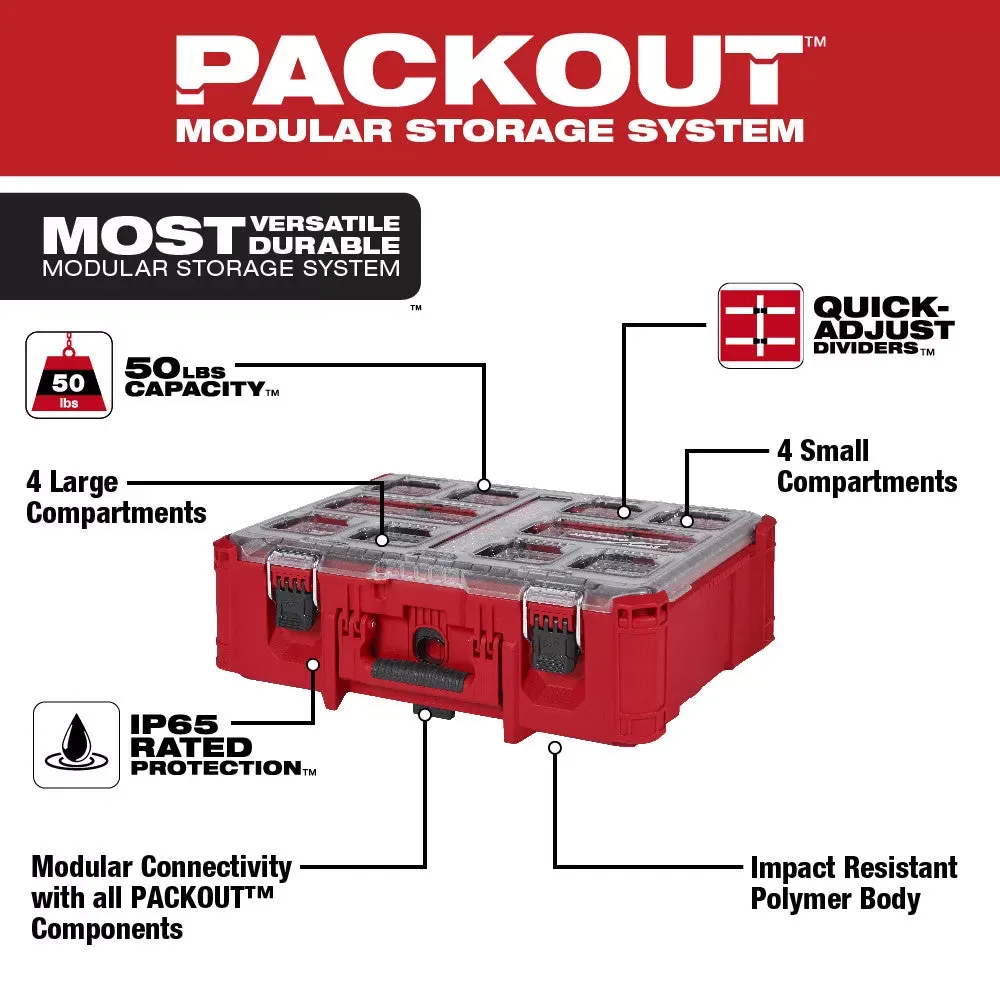 Milwaukee 48-22-8432 PACKOUT Deep Organizer w/ 50 lb Weight Capacity