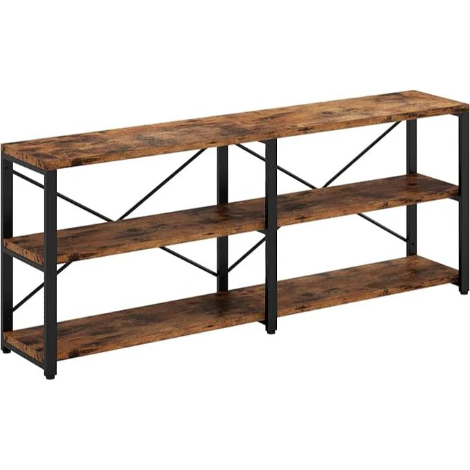 Industrial style entry iron console table