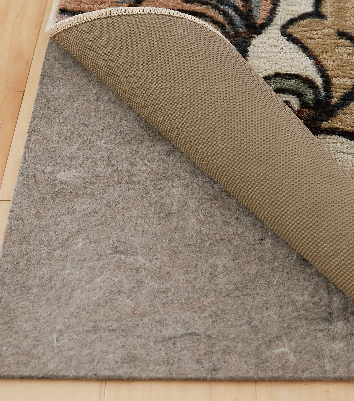 Dual Surface 1/4 Inch Rug Pad Gray 2' 2