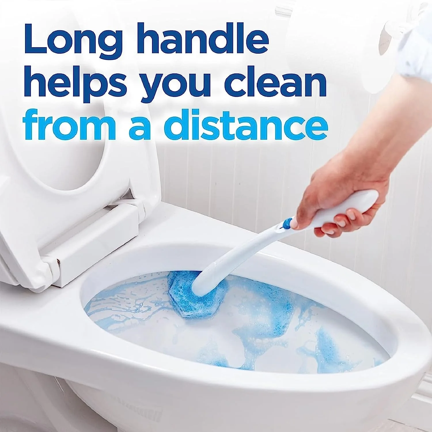 Toilet Wand Disinfecting Refills, Toilet and Bathroom Cleaning, Toilet Brush Heads, Disposable Wand Heads, Rainforest Rush, 30 Count