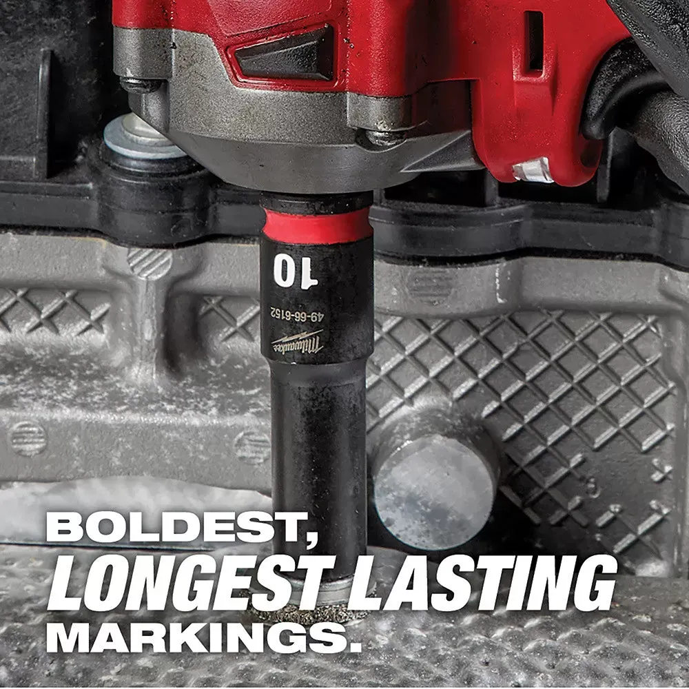 Milwaukee 49-66-6801 SHOCKWAVE 3/8” Impact Duty Socket MM PACKOUT Set - 19 PC