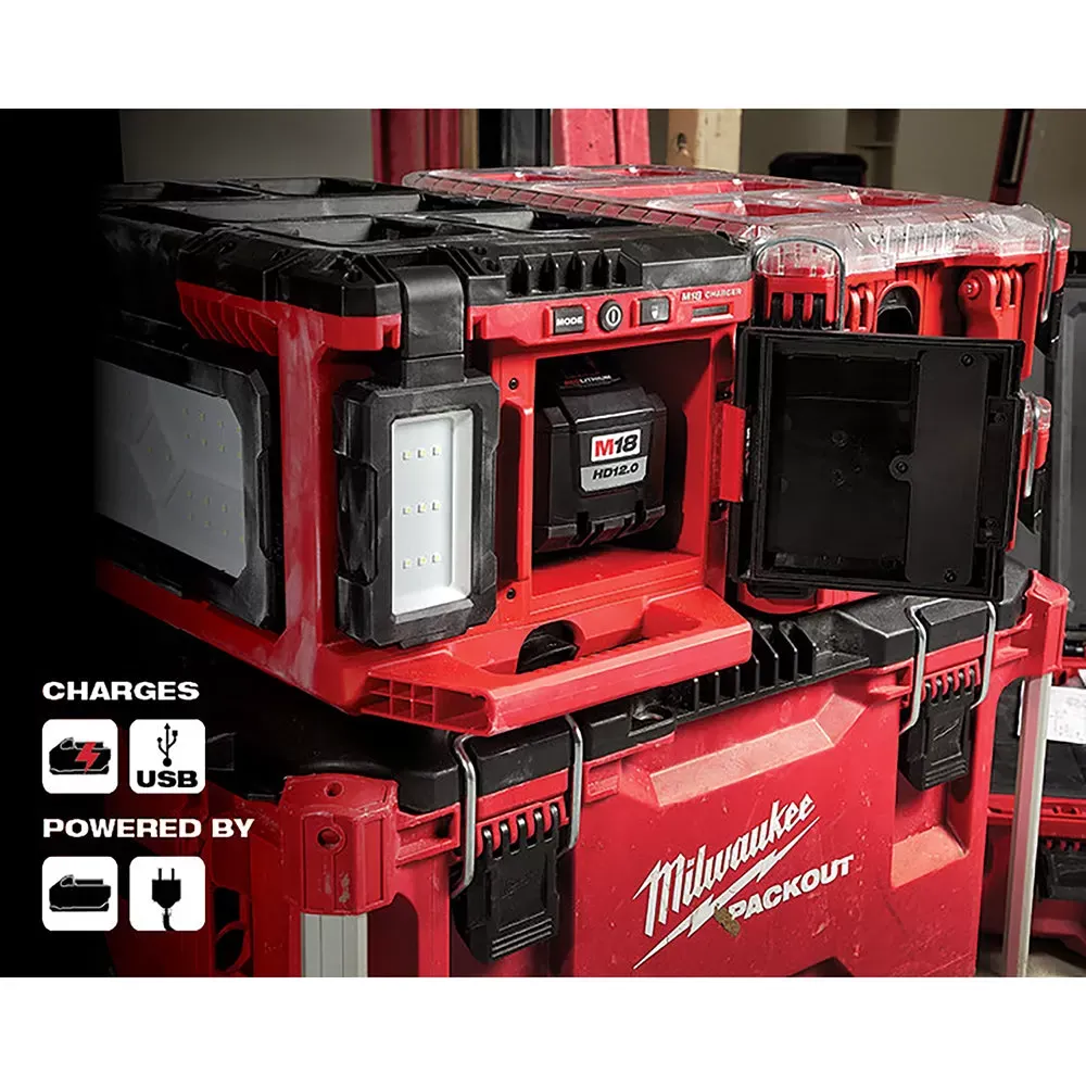 Milwaukee Pre-Sale Pre-Sale 2357-20 M18 18V PACKOUT 3000 Lumen Multi-Directional Light/Charger