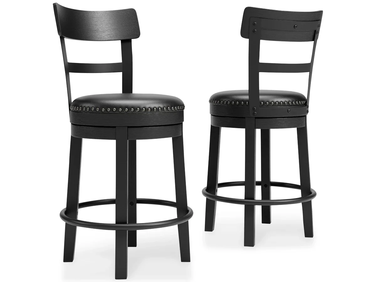 Valebeck Counter Height Upholstered Swivel