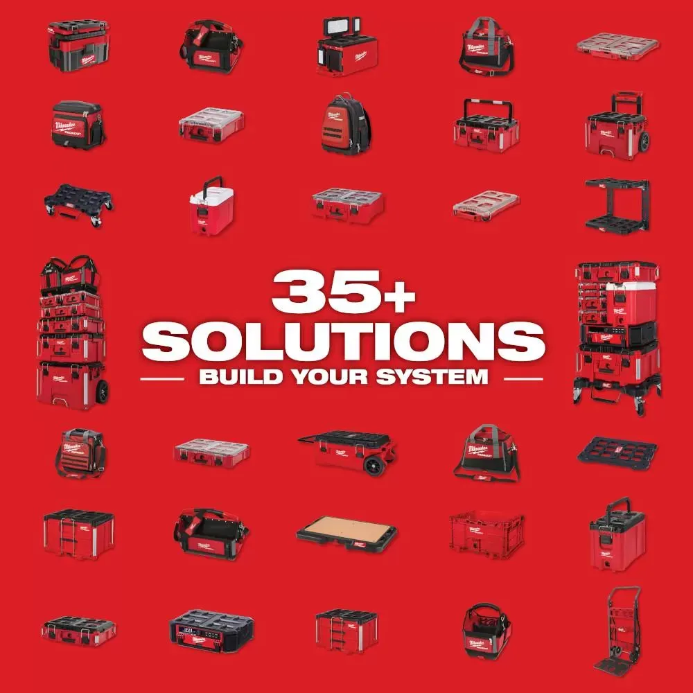 Milwaukee Pre-Sale 48-22-842PK PACKOUT Heavy Duty Polymer 2 Tool Box Combo Kit