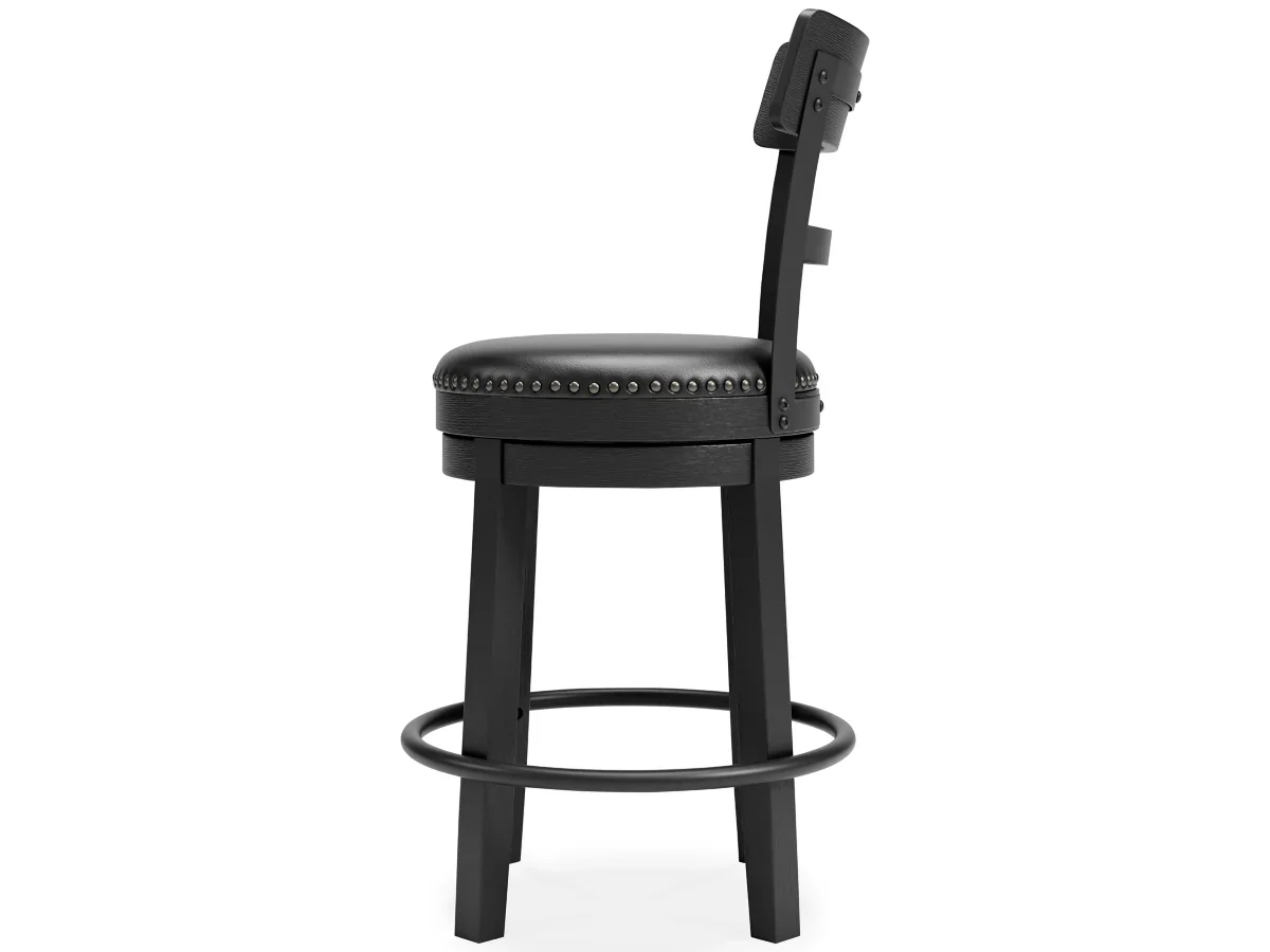 Valebeck Counter Height Upholstered Swivel