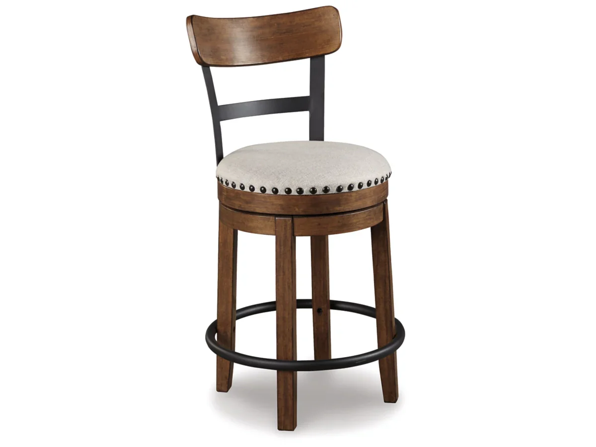 Valebeck Counter Height Upholstered Swivel